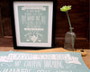 Yorkshire House Rules Mounted Print