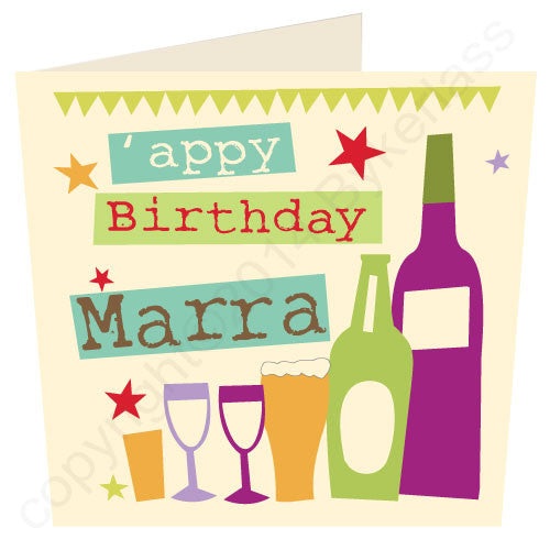 Appy Birthday Marra - Cumbrian Birthday Card
