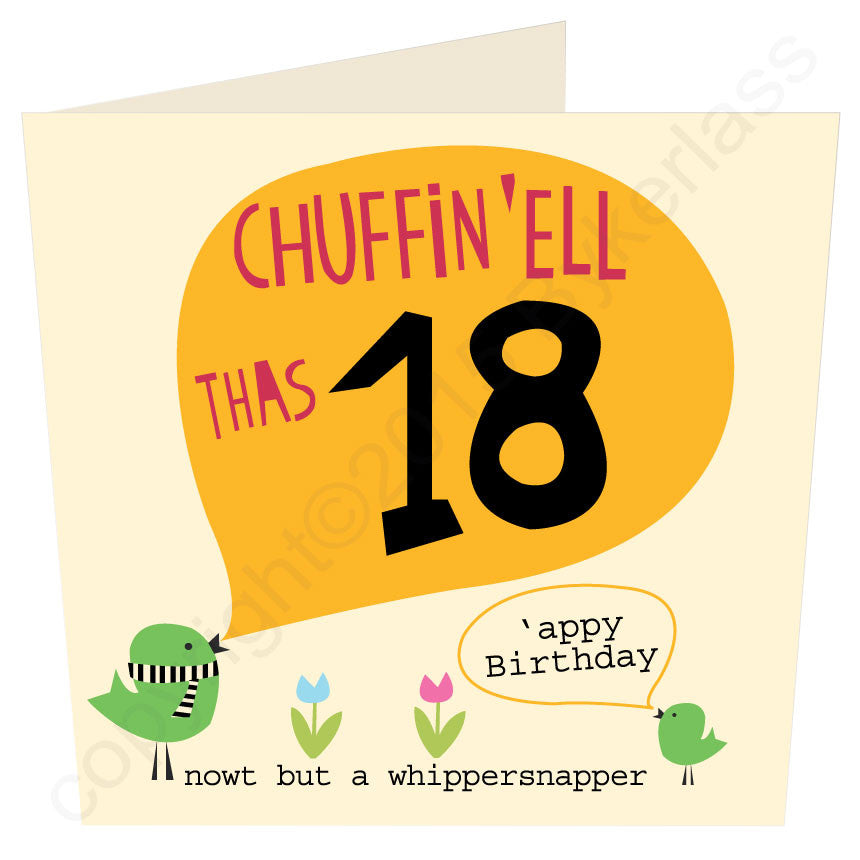 Chuffin 'Ell Thas 18 Yorkshire Card