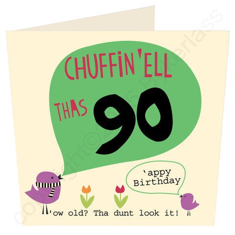 Chuffin 'Ell Thas 90 Yorkshire Card  (YY33)
