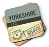 Yorkshire Lad Wooden Coaster  by Wotmalike