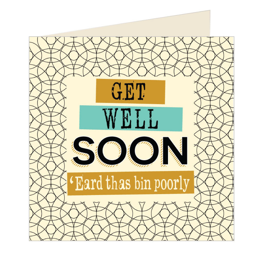 Get Well Soon Yorkshire Card by Wotmalike