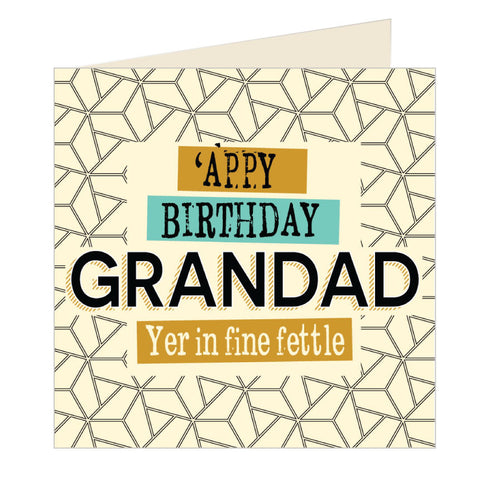 'Appy Birthday Grandad - Yorkshire Card (YQ16)