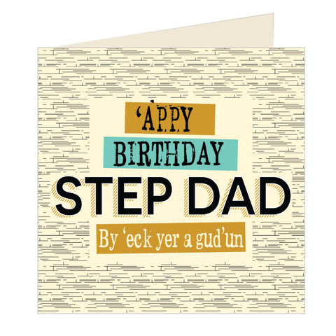 'Appy Birthday Step Dad - Yorkshire Card (YQ21)