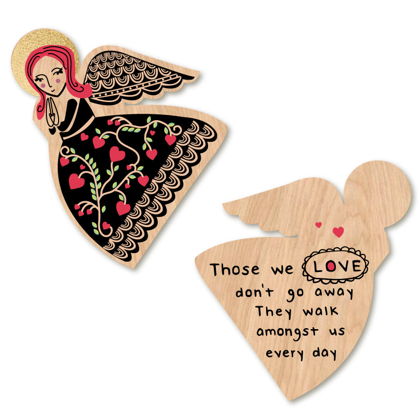 Those We Love Don't Go Away - Angel Ornament by Wotmalike