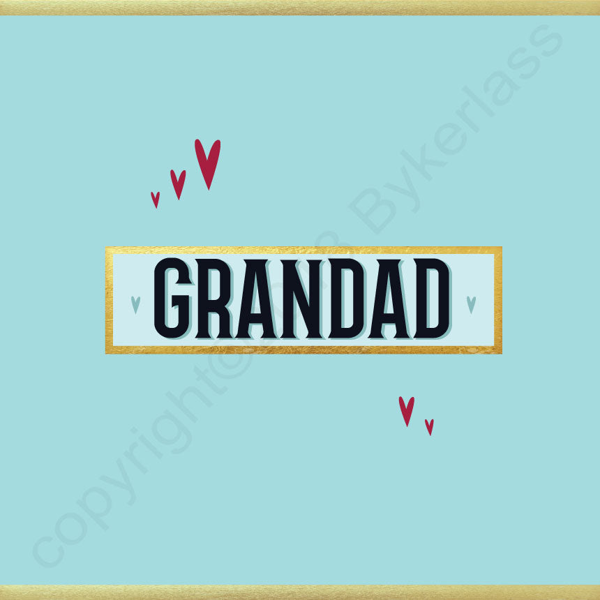 Dad/Daddy/Grandad etc (you choose) - Stylish Father's Day Card (MB62)