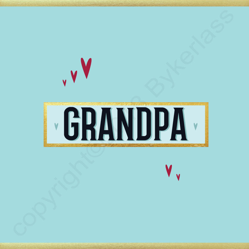 Dad/Daddy/Grandad etc (you choose) - Stylish Father's Day Card (MB62)