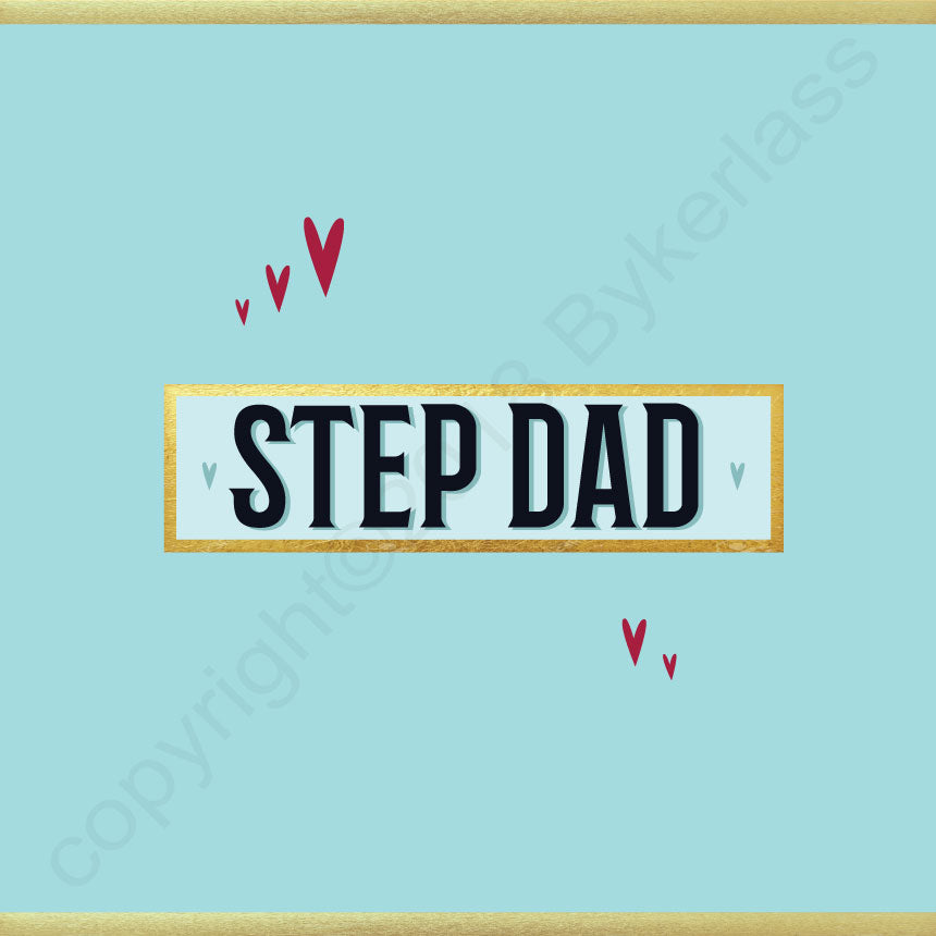 Dad/Daddy/Grandad etc (you choose) - Stylish Father's Day Card (MB62)