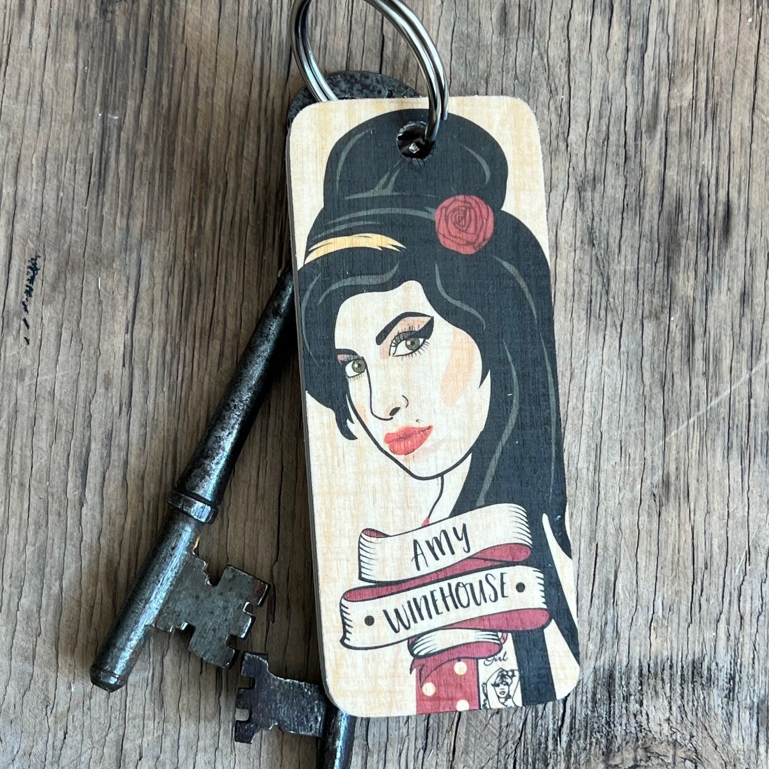 Amy Winehouse Key Ring