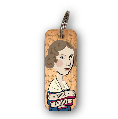 TWO keyrings - Emily and Anne Bronte BESPOKE ORDER Character Wooden Keyring - RWKR1
