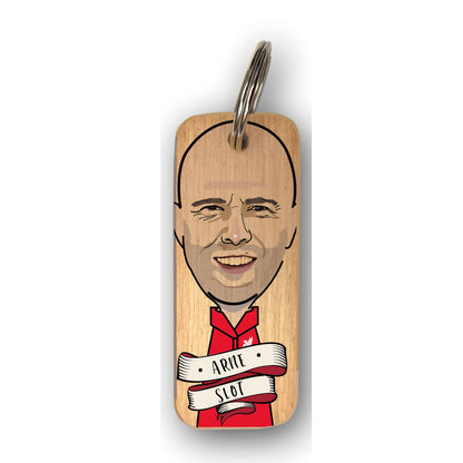 Arne Slot - Character Wooden Keyring - RWKR1