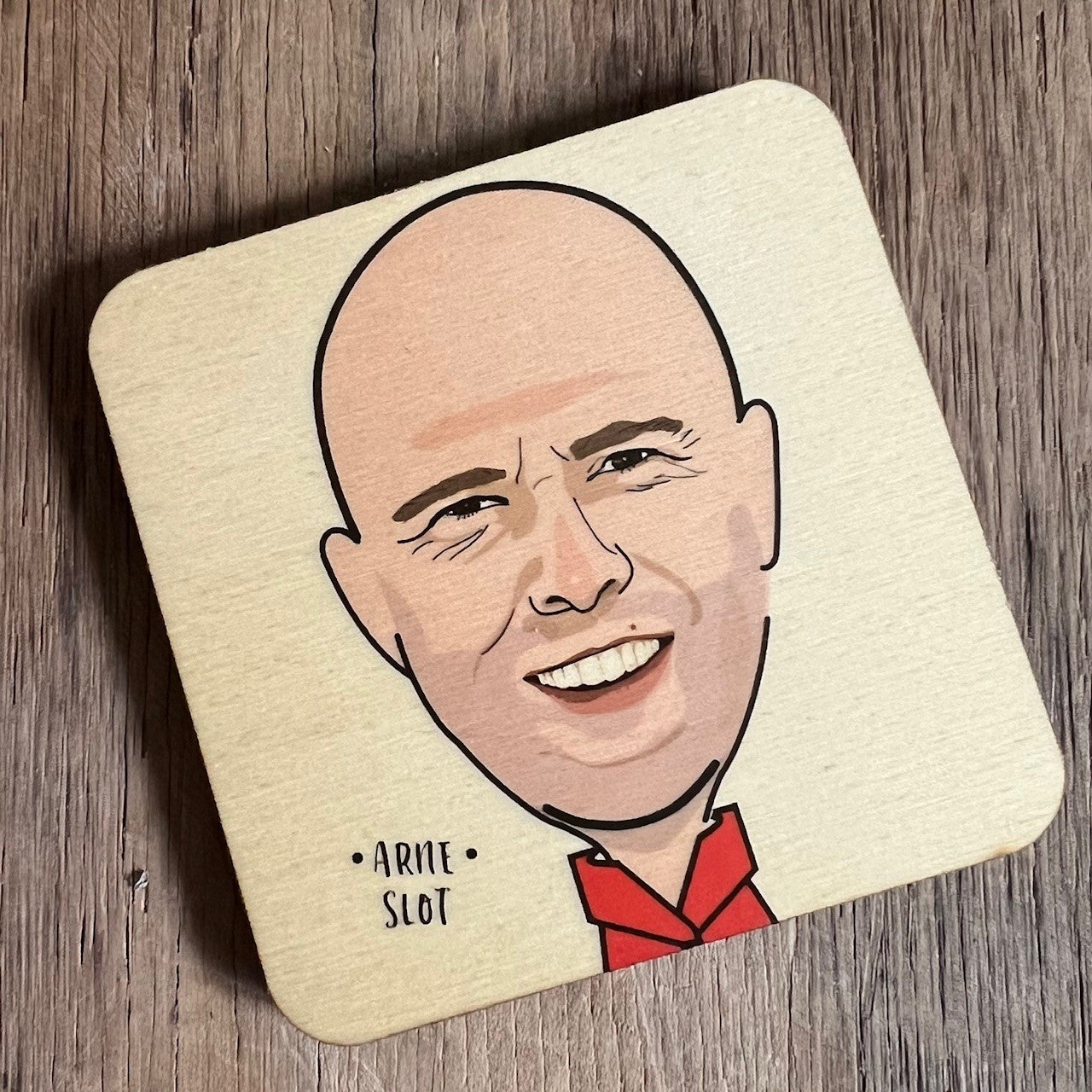 Arne Slot - Wooden Coaster by wotmalike