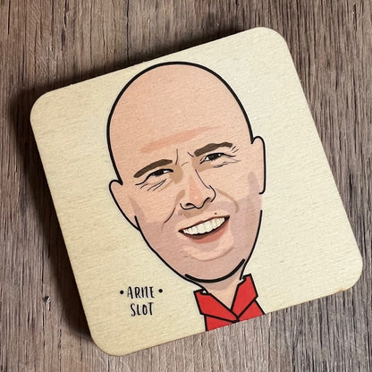 Arne Slot - Wooden Coaster by wotmalike