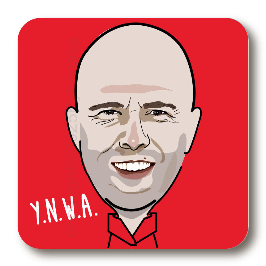 Arne Slot Cork Backed Coaster  by wotmalike