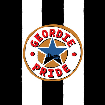 Geordie Pride Black and White Newcastle Geordie Card - (BW1)