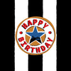 Happy Birthday Black and White Newcastle Geordie Card - (BW5)