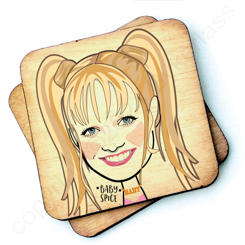 Baby Spice Character Coaster by Wotmalike