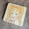 Baby Spice Character Wooden Coaster by Wotmalike
