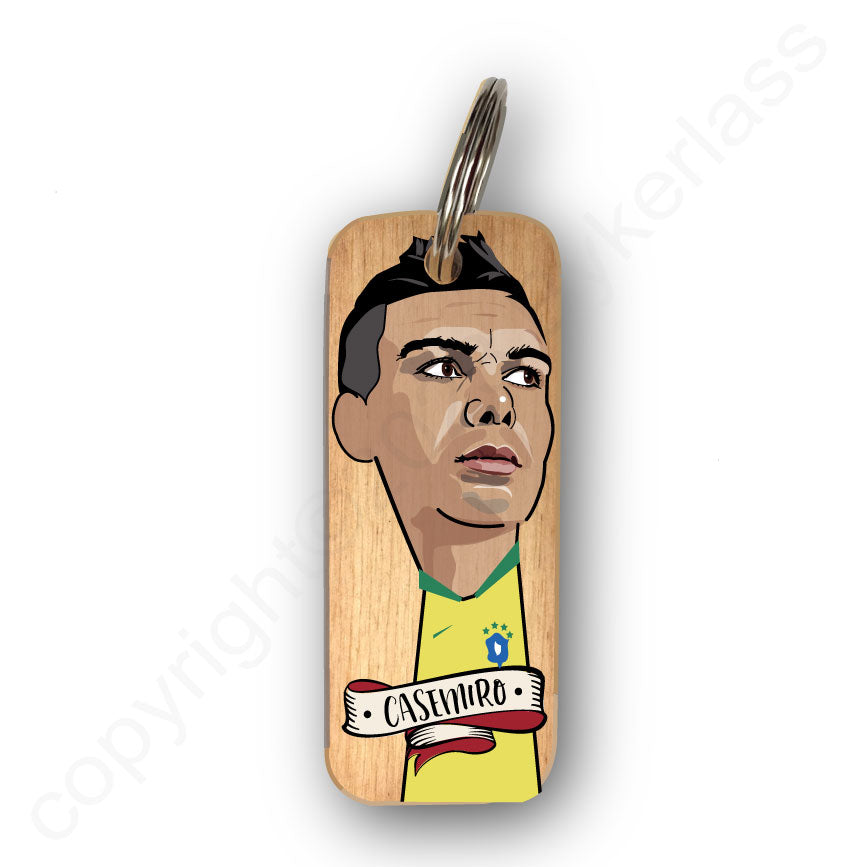 Casemiro Character Wooden Keyring