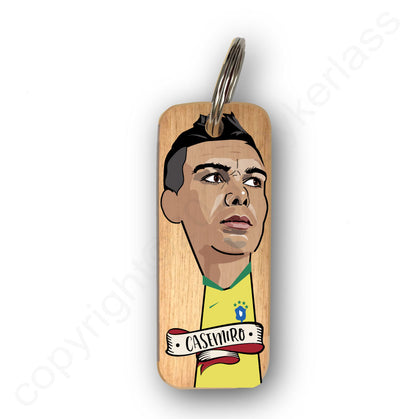 Casemiro Character Wooden Keyring