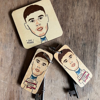 Cole Palmer - Character Wooden Keyring - RWKR1