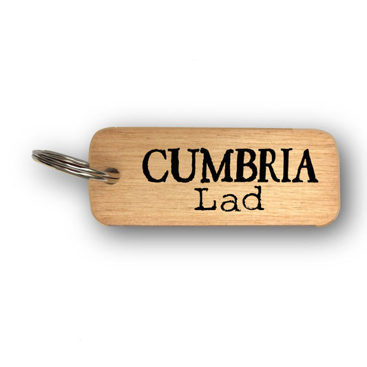 Cumbrian Lad - Rustic Wooden Keyring - RWKR1