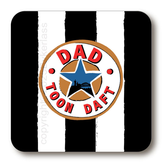 Dad - Toon Daft Cork Backed Coaster