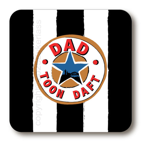 Dad - Toon Daft Cork Backed Coaster
