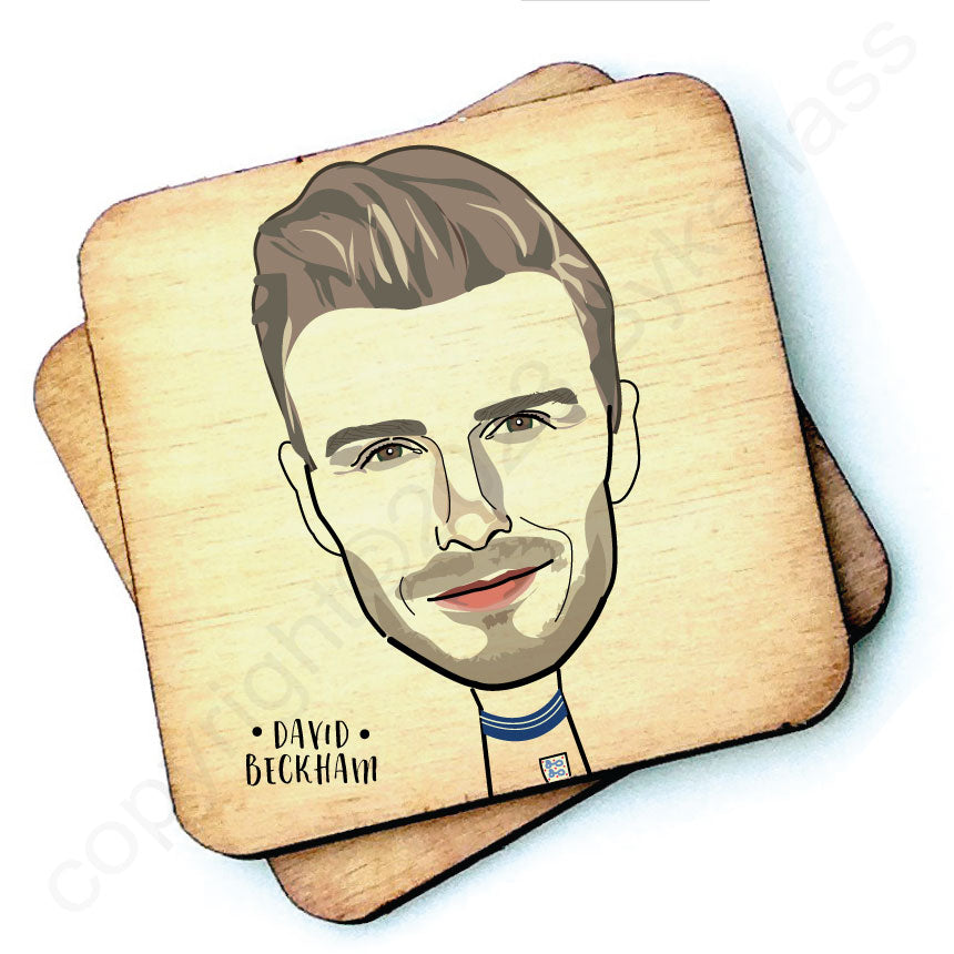 David Beckham Character Wooden Coaster - RWC1