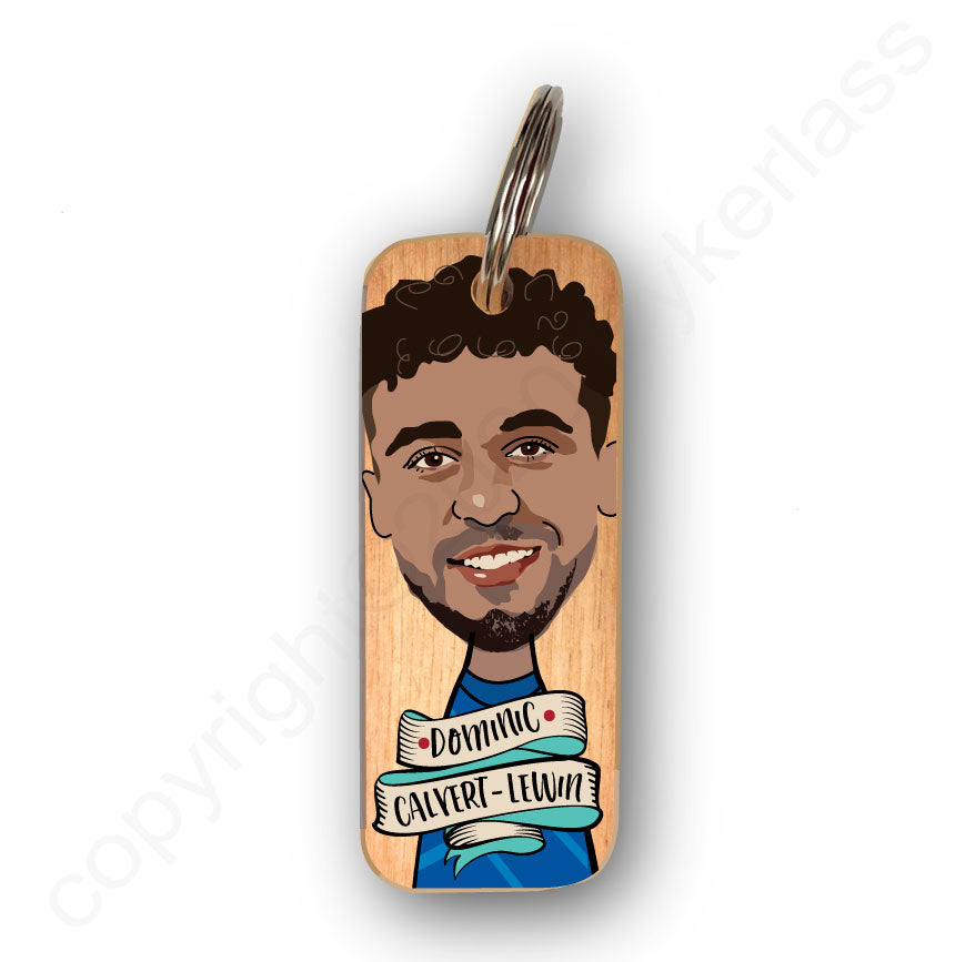 Dominic Calvert Lewin Character Wooden Keyring - RWKR1