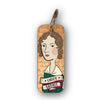 TWO keyrings - Emily and Anne Bronte BESPOKE ORDER Character Wooden Keyring - RWKR1