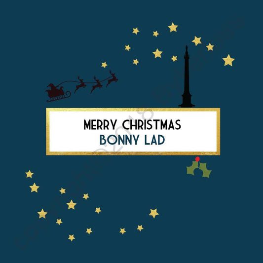 Merry Christmas Bonny Lad Christmas Card by Wotmalike