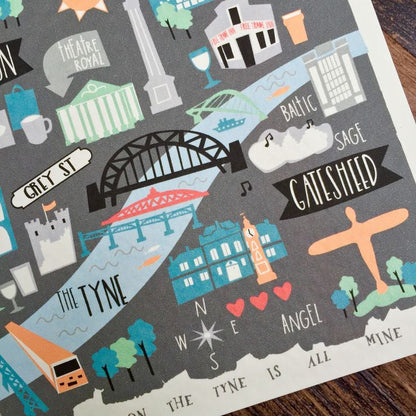 The Fog on the Tyne is all mine all mine - Large Geordie Card (MB31)
