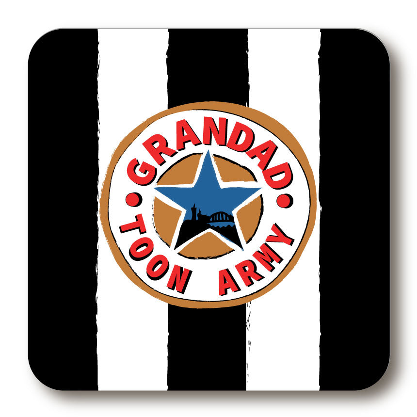 Grandad - Toon Army Cork Backed Coaster