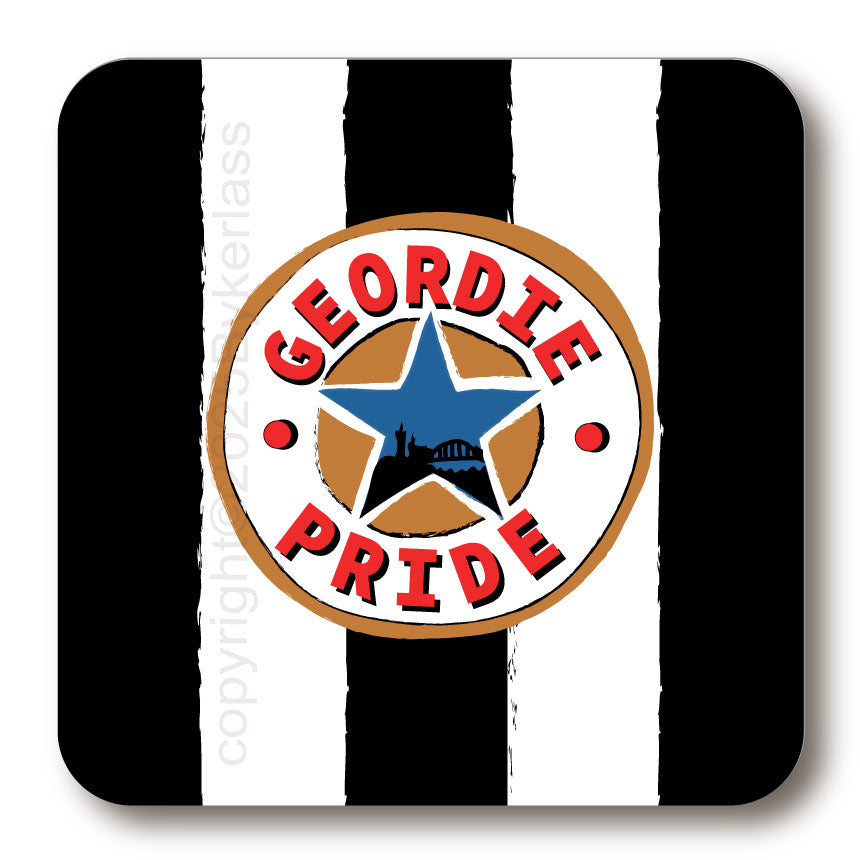 Geordie Pride - Cork Backed Coaster