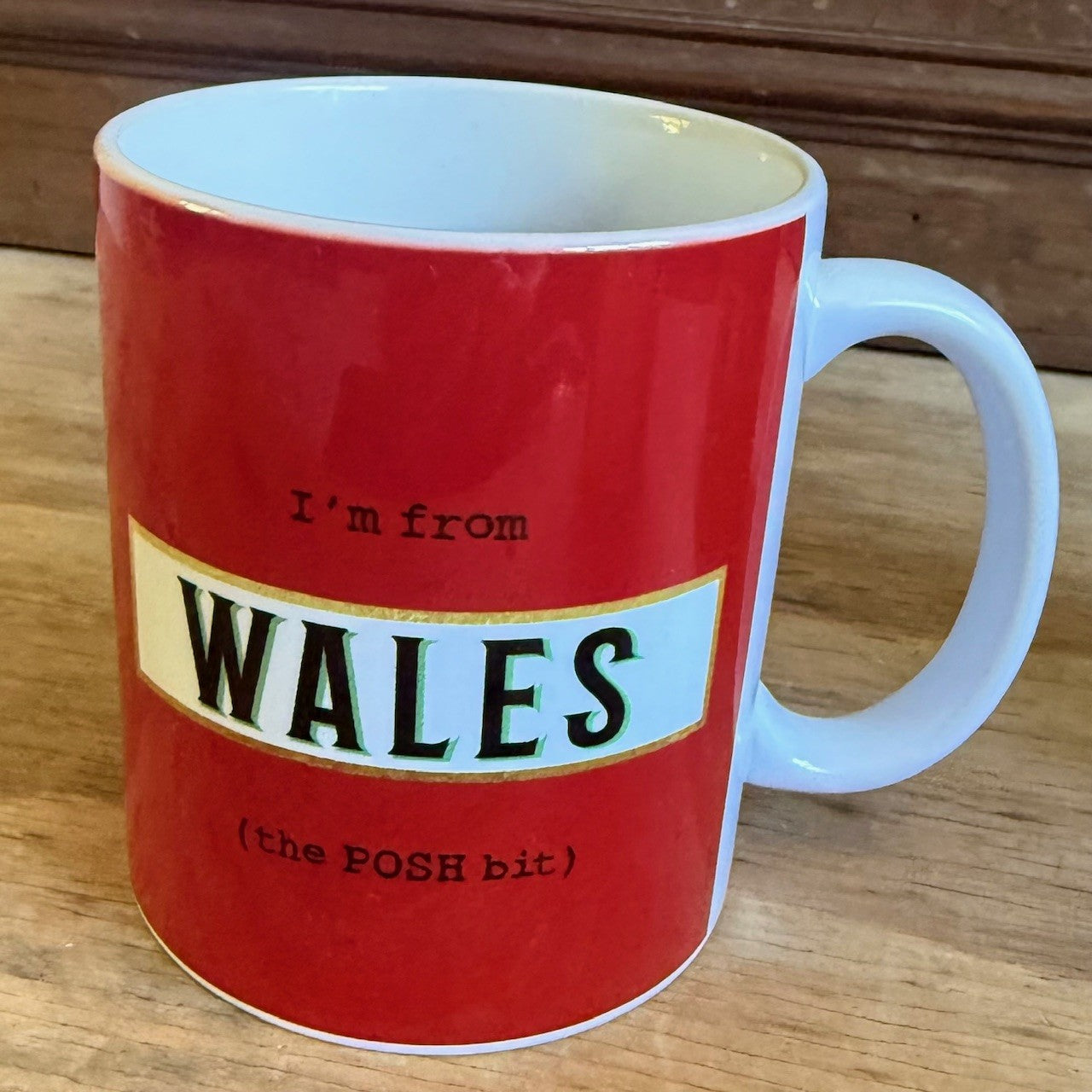 I'm From Wales the Posh Bit Mug RED & GREEN - Mug Sample