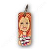 Ginger Spice Character Wooden Keyring