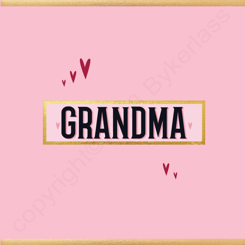 Mam/Mum/Grandma etc (you choose) - Stylish Mothers Day Card (MB63)
