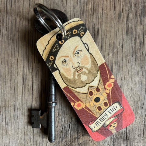 King Henry VIII - Character Wooden Keyring- RWKR1