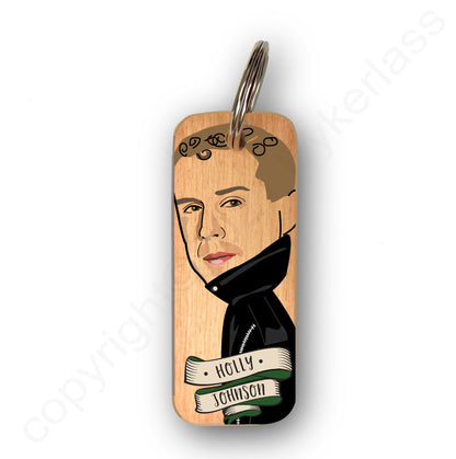 Holly Johnson Character Wooden Keyring - RWKR1