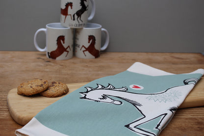 SALE REDUCED TO £5 Home is Where My Horse is - Horse Tea Towel (CHTT1)
