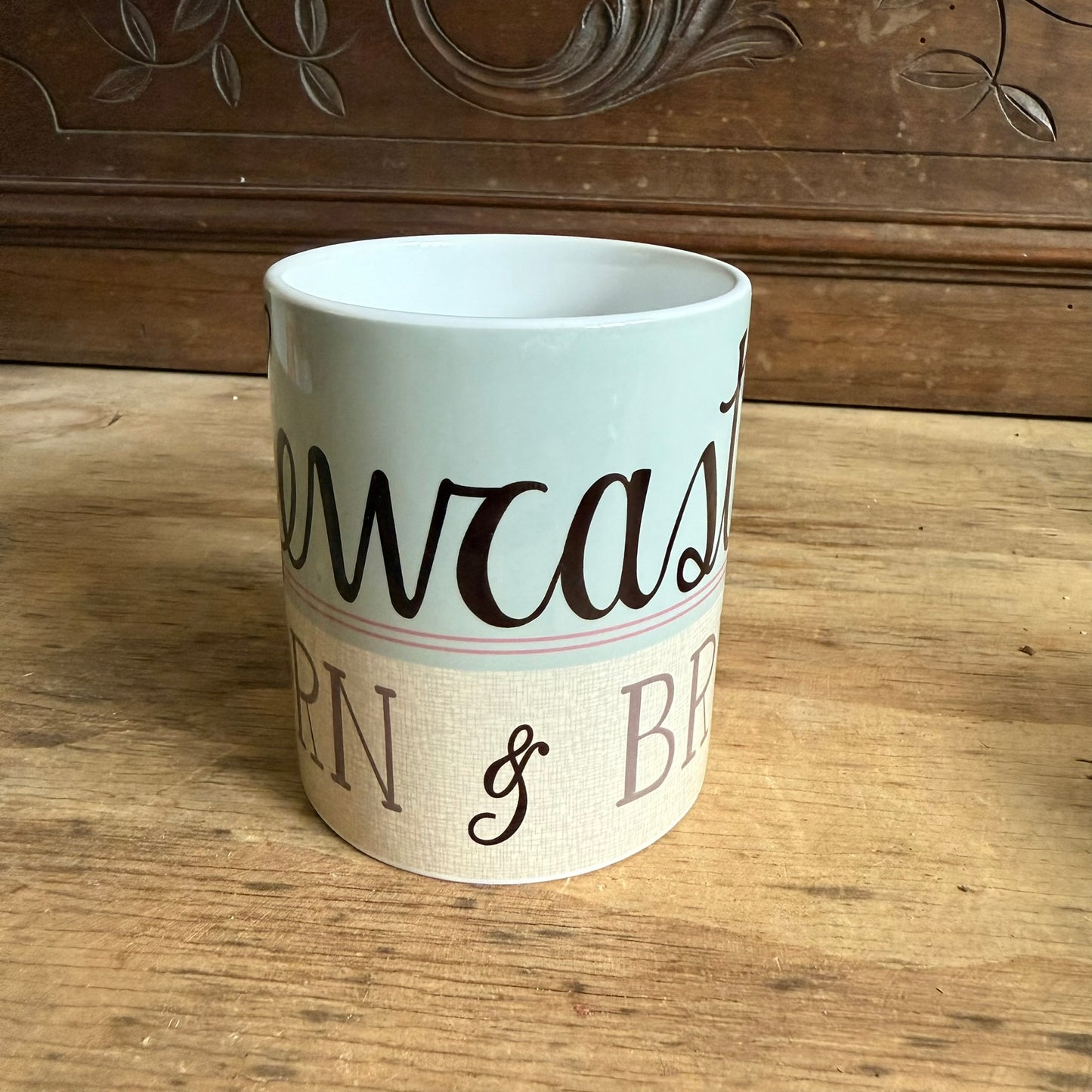 Newcastle Born and Bred Mug Teal Blue - Mug Sample