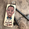 Ian Wright Character Wooden Keyring - RWKR1