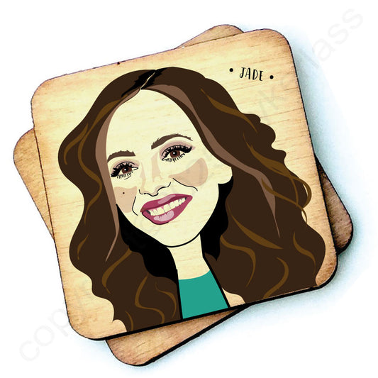 Jade (Thirlwall of Little Mix) - Character Wooden Coaster - RWC1
