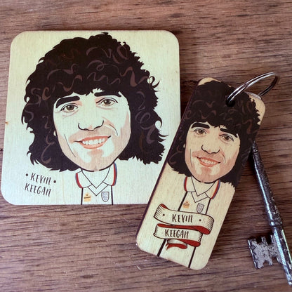 Kevin Keegan ENGLAND - Character Wooden Coaster - RWC1