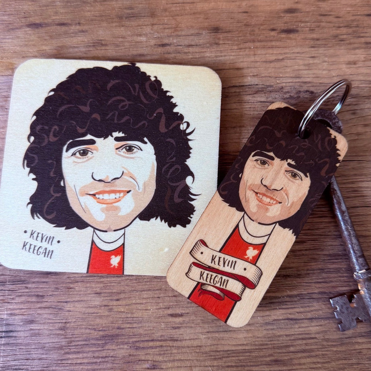 Kevin Keegan LIVERPOOL - Character Wooden Coaster - RWC1