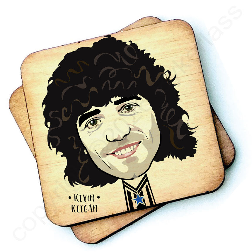 Kevin Keegan NEWCASTLE - Character Wooden Coaster - RWC1