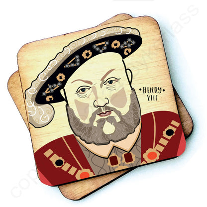 King Henry VIII - Character Wooden Coaster - RWC1