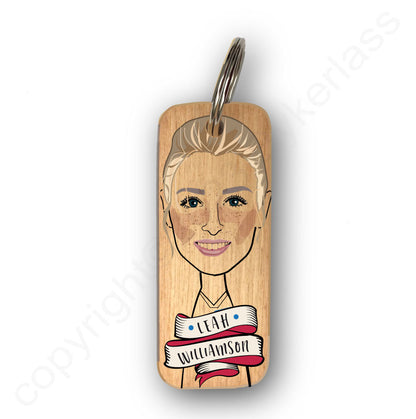 Leah Williamson Character Wooden Keyring - RWKR1