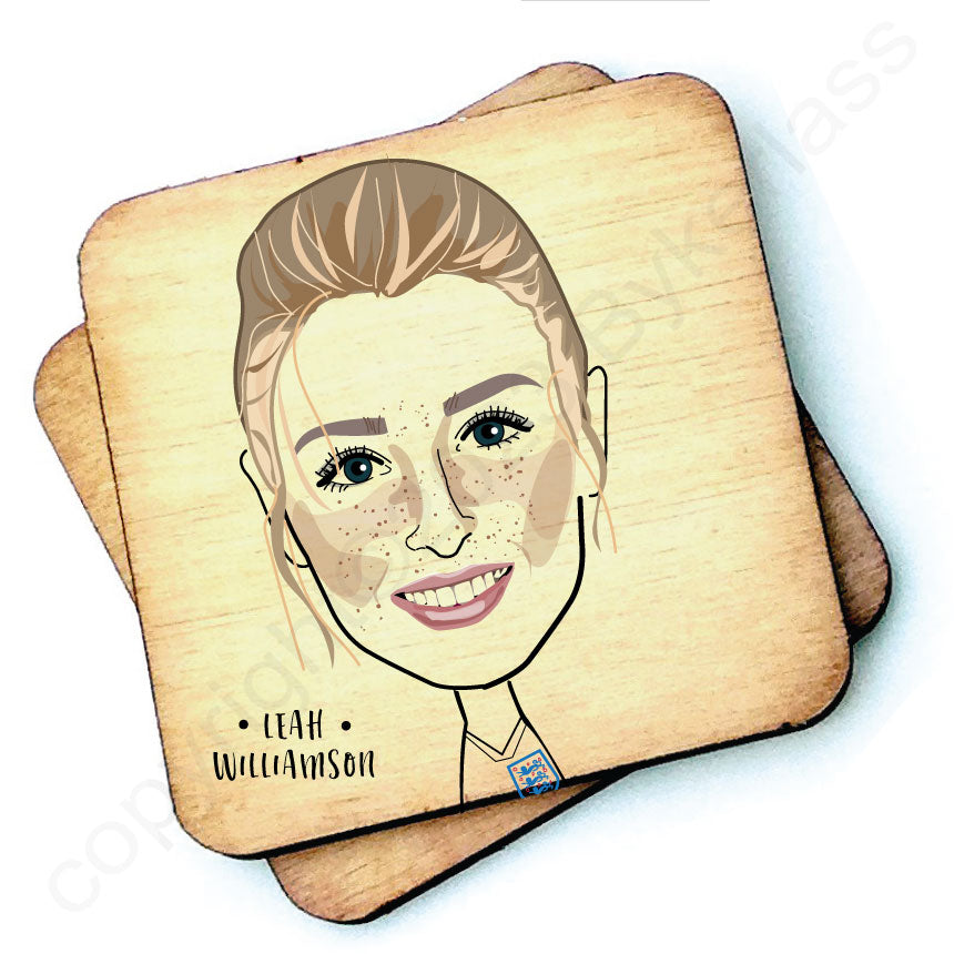 Leah Williamson Character Wooden Coaster